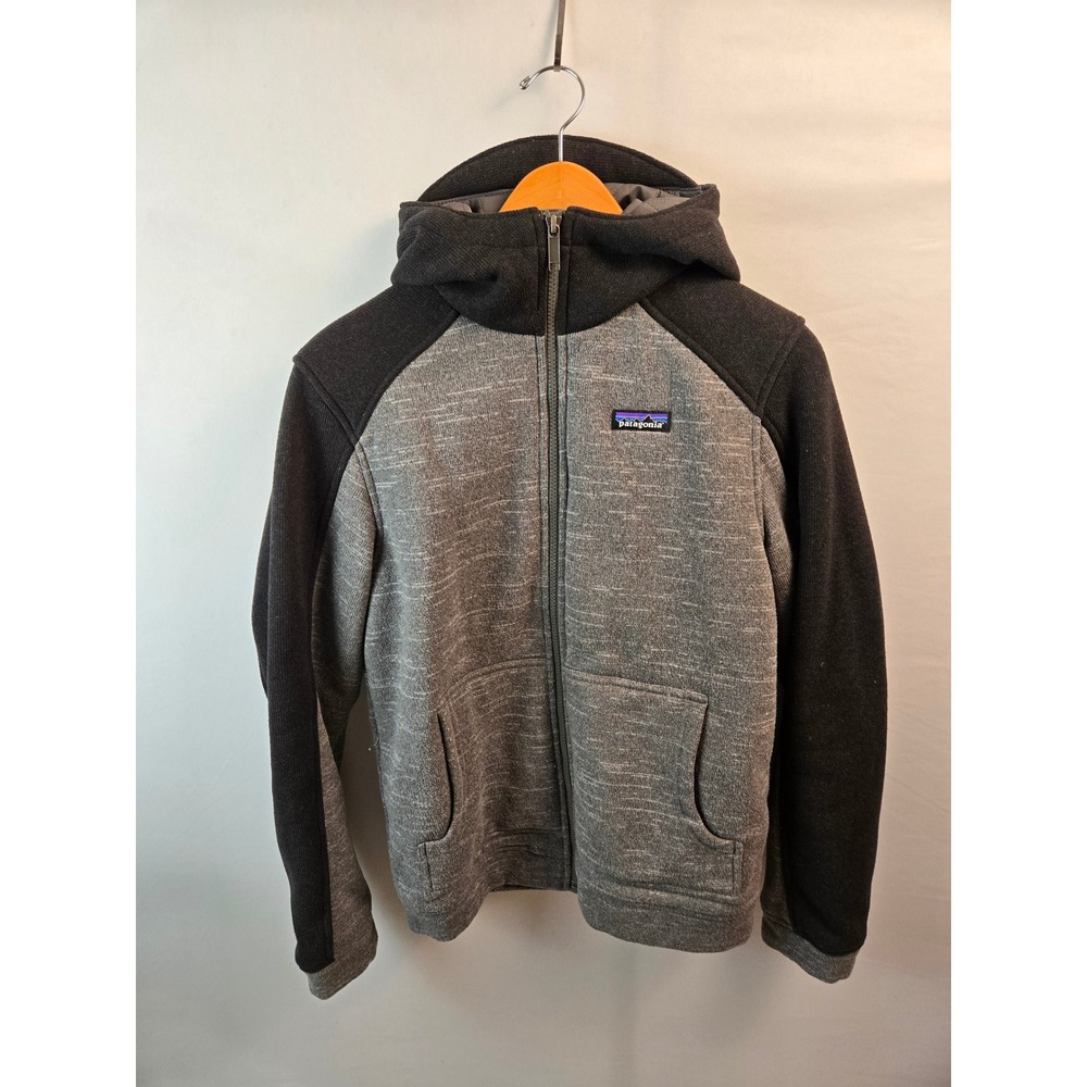 Patagonia Better Sweater Hybrid Hoody Mens Small Grey Black Full Zip Jacket
